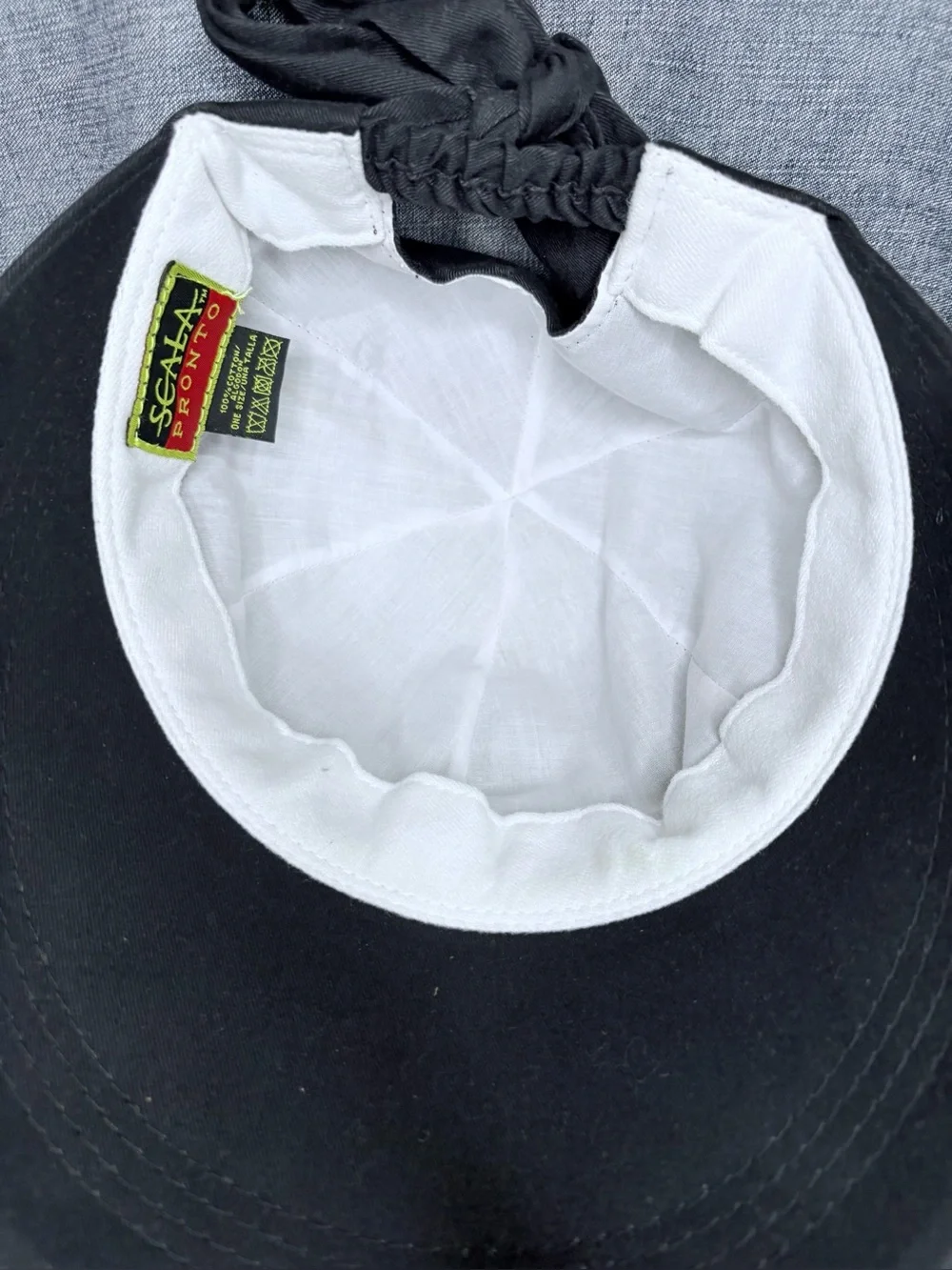 Scala Pronto Women Duck Bill Face Saver Cotton Hats Black Khaki Lot Of 2 O/S